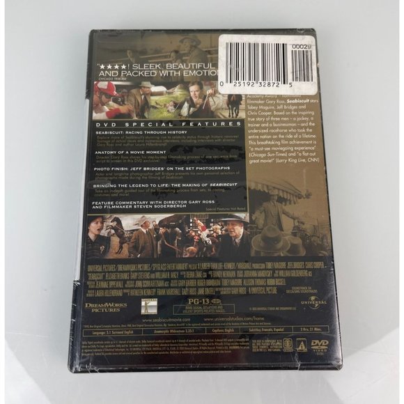 NEW Sealed Seabiscuit Widescreen Motion Picture Movie, Horse Racing Drama - Picture 7 of 10